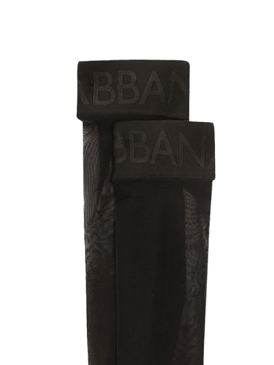 Shop Dolce & Gabbana Stockings In Black