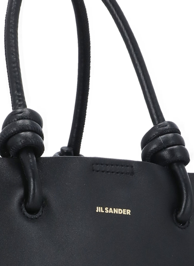 Shop Jil Sander Giro Shoulder Bag In Black