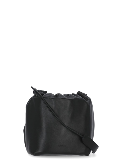 Shop Jil Sander Dumpling Shoulder Bag In Black