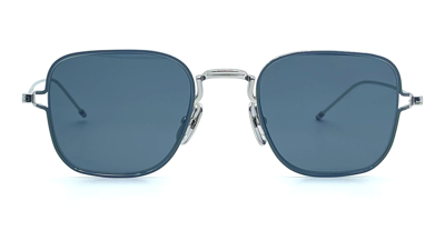 Shop Thom Browne Square - Silver Sunglasses