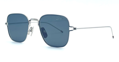 Shop Thom Browne Square - Silver Sunglasses