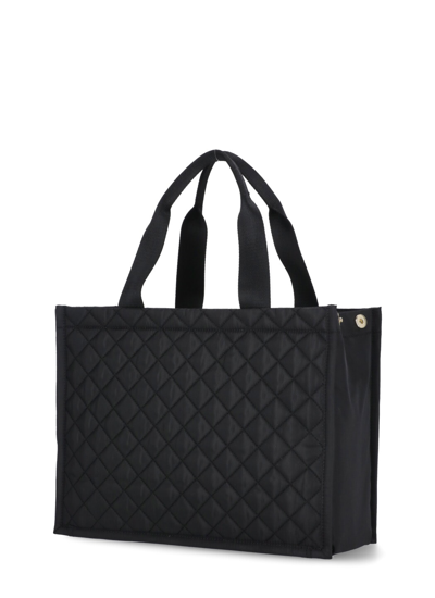 Shop Moschino Shopping Bag With Logo In Black