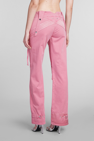 Shop Blumarine Jeans In Rose-pink Cotton