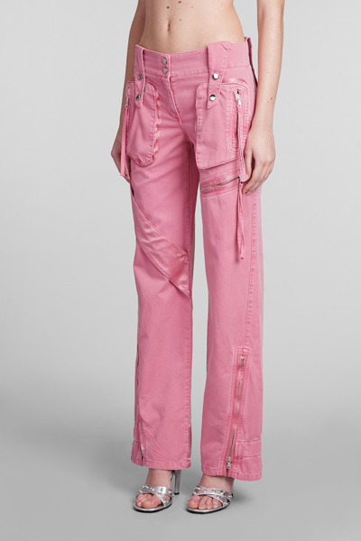 Shop Blumarine Jeans In Rose-pink Cotton