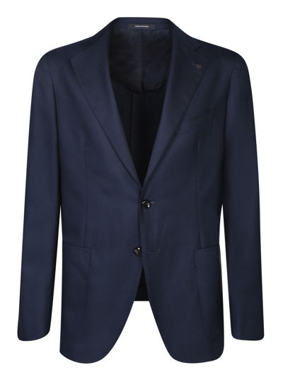 Shop Tagliatore Single-breasted Blue Jacket