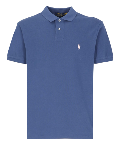 Shop Ralph Lauren Polo Shirt With Pony In Blue