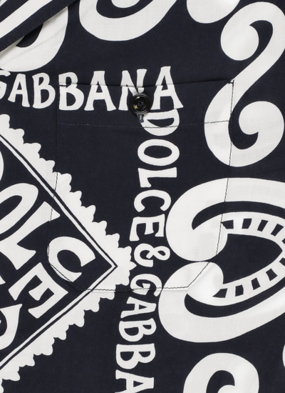 Shop Dolce & Gabbana Viscose Shirt In Blue