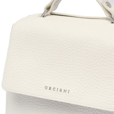 Shop Orciani Soft Sveva Handbag In White