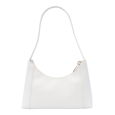 Shop Furla Mini Diamante Shoulder Bag In White