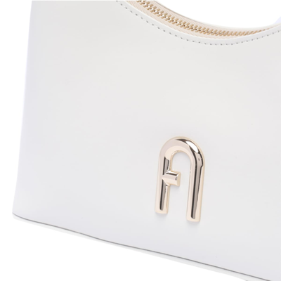 Shop Furla Mini Diamante Shoulder Bag In White