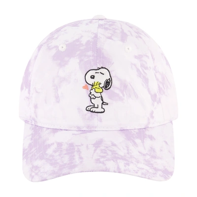 Peanuts Snoopy Woodstock Hug Tie Dye Dad Cap In Multi
