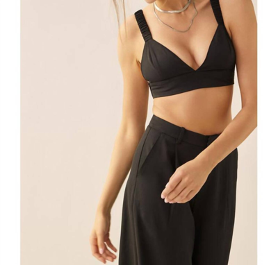 Shop Idem Ditto Cool Perfection Bralette Top In Black
