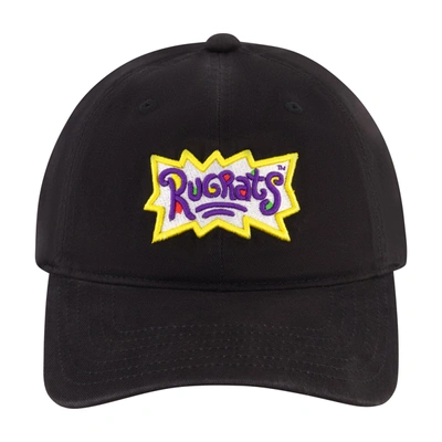 Shop Nickelodeon Nick Splat Rugrats Core Logo Dad Cap With Screen Print Under Visor In Black