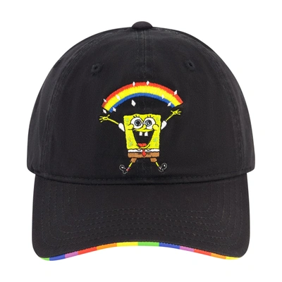 Nickelodeon Nick Spongebob Rainbow Dad Cap In Black