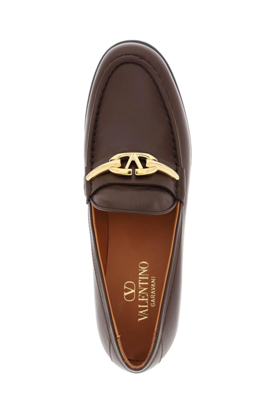 Shop Valentino Vlogo The Bold Edition Loaf In Brown