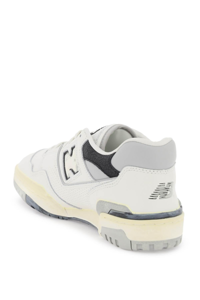 Shop New Balance Vintage-effect 550 Sneakers In White,grey