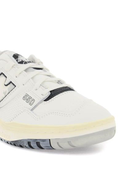 Shop New Balance Vintage-effect 550 Sneakers In White,grey