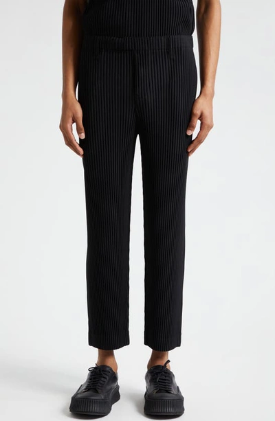 Shop Issey Miyake Homme Plissé  Pleated Pull-on Pants In Black