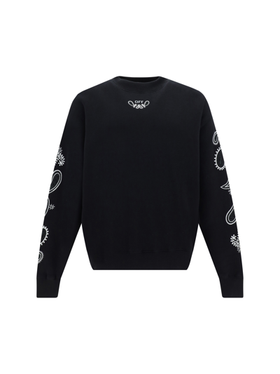 Shop Off-white Sweatshirt In Black White