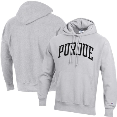 Champion Heathered Gray Colorado Buffaloes Team Arch Reverse Weave Pullover Hoodie In Heather Gray