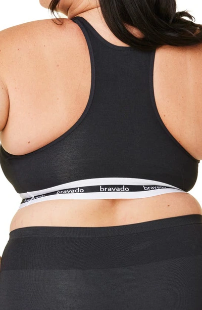 Bravado Designs Original Organic Cotton Blend Pumping & Nursing Bra In Black