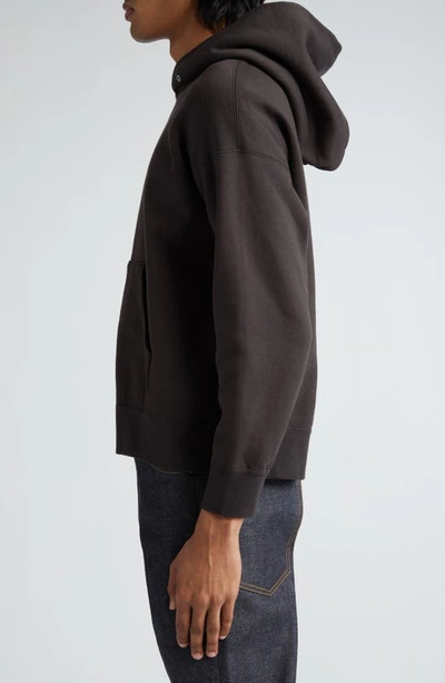 Shop Visvim Ultimate Oversize Cotton French Terry Hoodie In Black