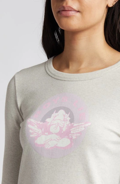 Shop Boys Lie Blindsided Long Sleeve Logo Graphic T-shirt In Grey