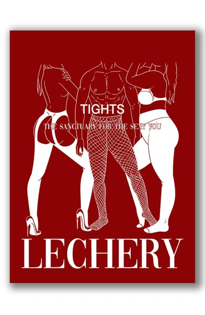 Shop Lechery Lustrous Silky Shiny 40 Tights In Black