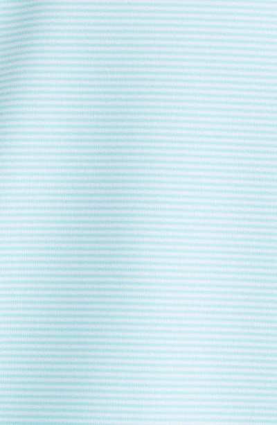 Shop Peter Millar Perth Sugar Stripe Performance Quarter Zip Pullover In Cabana Blue