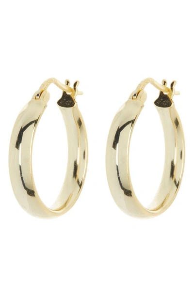Shop Argento Vivo Sterling Silver Small Hoop Earrings In Gold