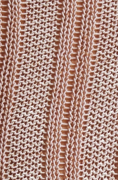 Shop Acne Studios Kidra Gummy Tie Sleeve Cotton & Nylon Sweater In Dusty Pink