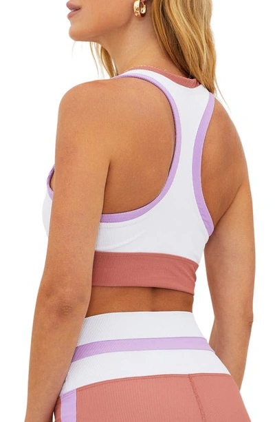 Shop Beach Riot Gwen Colorblock Crop Tank In Fairy Colorblock