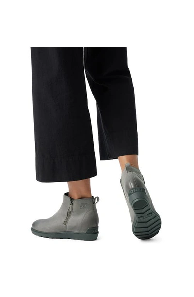 Sorel Evie Ii Zip Waterproof Ankle Boot In Quarry/ Grill