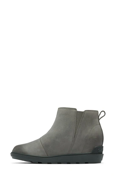 Sorel Evie Ii Zip Waterproof Ankle Boot In Quarry/ Grill
