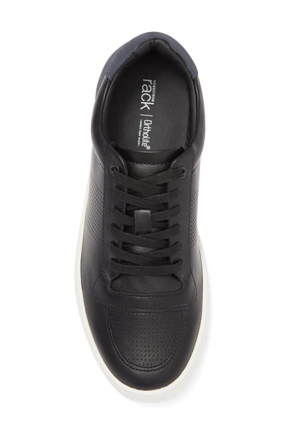 Shop Nordstrom Rack Carter Perforated Sneaker In Black- Navy