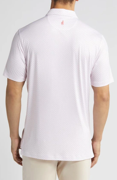 Shop Johnnie-o Kelso Microprint Performance Golf Polo In Sun Kissed