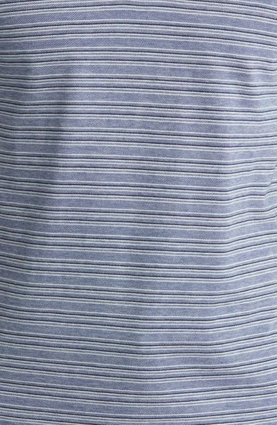 Shop Ted Baker London Beakon Slim Fit Stripe Cotton Polo In Dark Blue