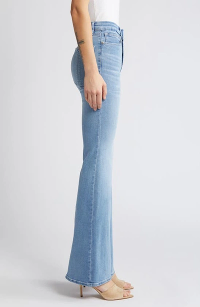 Good American Good Legs Split Back Pocket Flare Jeans In Indigo578