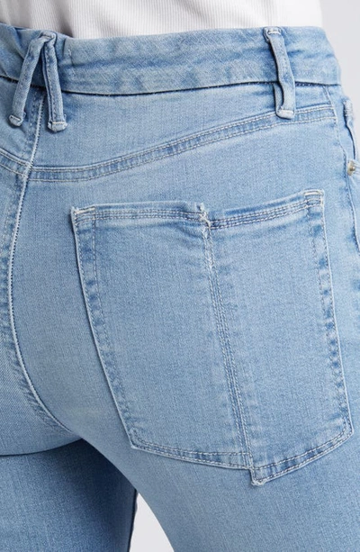 Good American Good Legs Split Back Pocket Flare Jeans In Indigo578