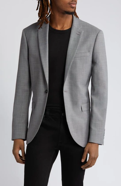 Shop Topman Skinny Fit Stretch Suit Jacket In Grey