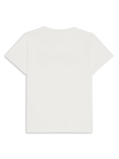 Shop Versace T-shirt Safety Pin Kids Con Cristalli In White