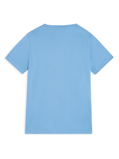 Shop Versace T-shirt  Logo Kids In Light Blue
