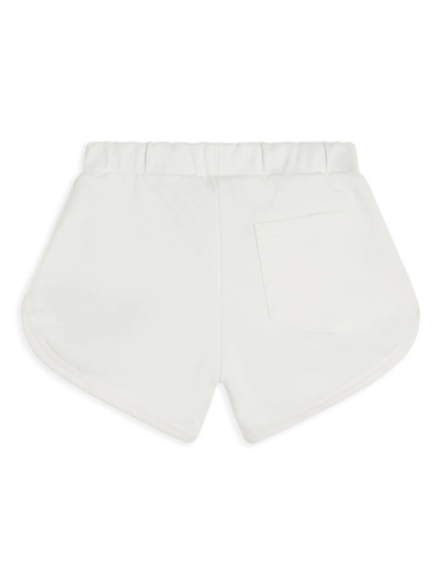 Shop Versace Shorts Sportivi Con Cuore  Logo Kids In White