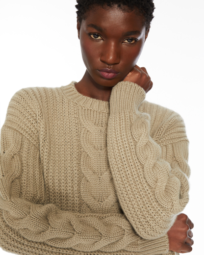 Shop Max Mara Pullover Acciaio In Green