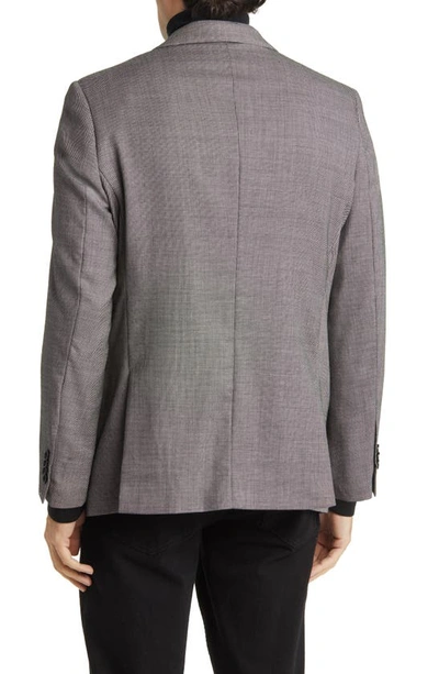 Daniel Hechter Textured Wool Blazer In Grey