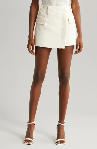 Shop A.l.c Cora Tweed Miniskirt In Bone
