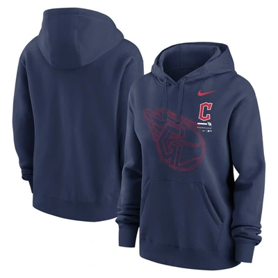 Shop Nike Navy Cleveland Guardians Big Game Pullover Hoodie