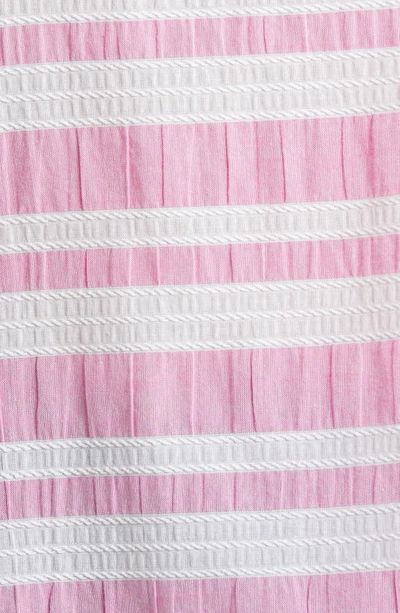 Shop Court & Rowe Stripe Gauze Top In Vineyard Pink