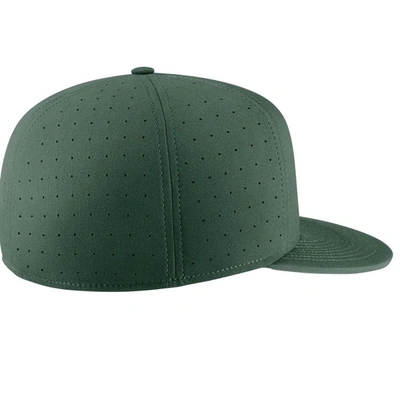 Shop Nike Green Michigan State Spartans Aero True Baseball Performance Fitted Hat
