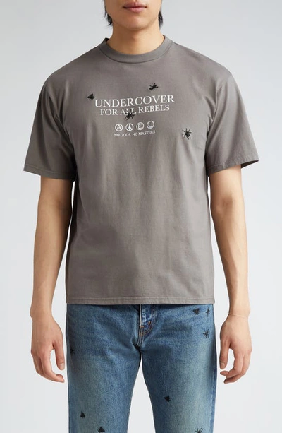 Shop Undercover For All Rebels Graphic T-shirt In Gray
